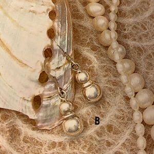 Silpada double bead drop earrings